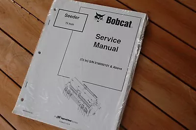 BOBCAT 72 INCH SEEDER Service Manual Repair Shop Maintenance Troubleshooting • $31.50