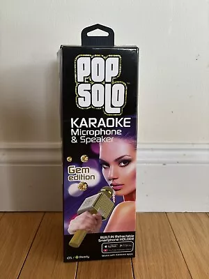 Tzumi Pop Solo Bluetooth Karaoke Microphone Gold Bling. Let The Party Begin. • $14.99