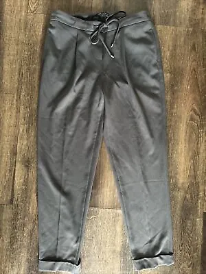 M&S Collection Charcoal Trousers UK 12 Long • £2.50