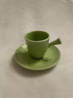 Fiesta Demitasse Cup & Saucer Chartreuse NWT Pristine First Quality • $19