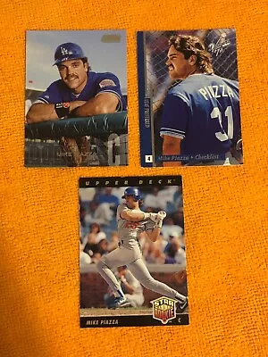 Mike Piazza Dodgers 3 Card Lot One Rookie Card • $1.99