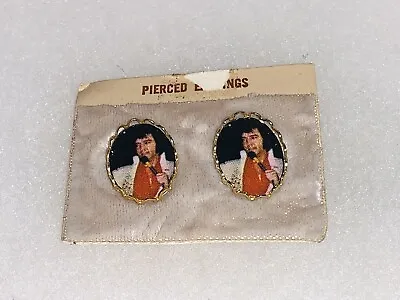 Vtg Elvis Presley Earrings Post Lightweight Earrings Estate Find/Orig Card (931) • $24.99