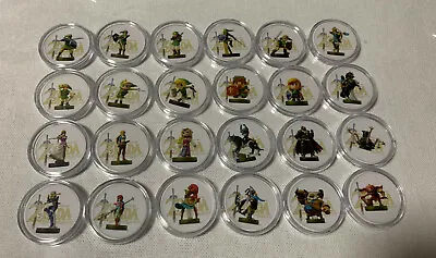 $45 • Buy Amiibo 25mm Coin Legend Of Zelda - Breath Of The Wild Hyrule Warrior Switch 24pc
