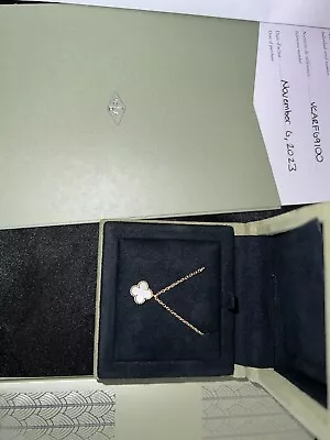 Van Cleef & Arpels Sweet Alhambra Necklace Pendant 18KYG Mother Of Pearl • $1900
