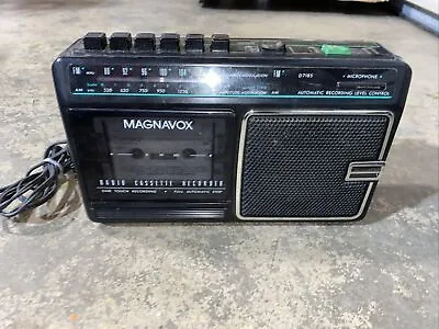 Vintage Magnavox Radio AM FM Cassette Player & Recorder D7185/17R Portable READ! • $22.99