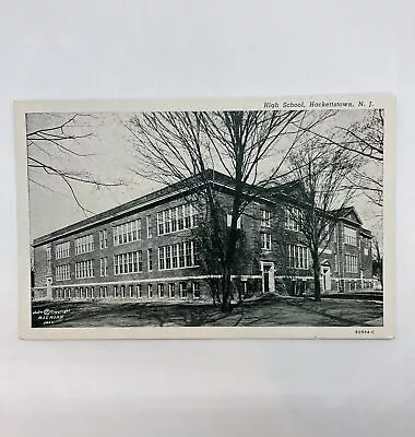 HACKETTSTOWN NJ HIGH SCHOOL ANTIQUE POSTCARD Unposted Real Photo • $6.90