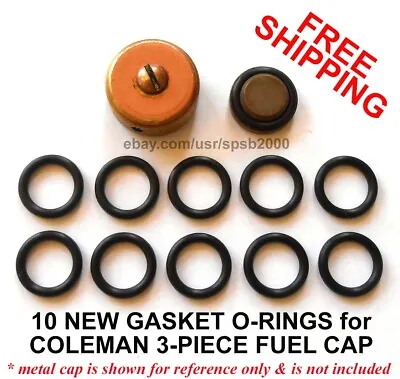 $9.95 • Buy 10 New Gas Cap Gasket O-rings For COLEMAN Fuel Caps, Stove & Lantern Filler Cap
