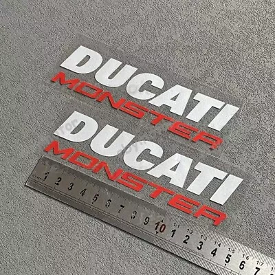 Motorcycle Fuel Tank Emblem Decals For Ducati MONSTER Bike Racing Badge Stickers • $10.93