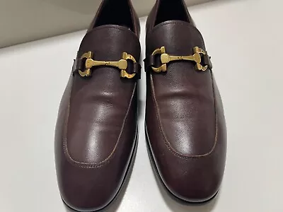 Salvatore Ferragamo Mens Dress Shoes Brown Size 8.5 • $60