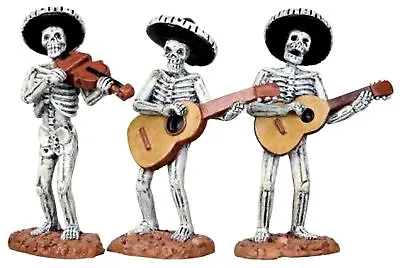 Lemax Spooky Town Skeleton Mariachi Band Assortment Of 3 • $15.81