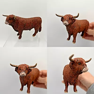 Schleich Highland Bull Cow Farm Cattle Animal Toy Figure Farm World Realistic • £9.95