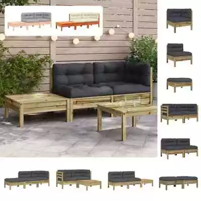 Garden Sofa Corner With Cushions Outdoor Sectional Sofa Unit Couch VidaXL • £152.99