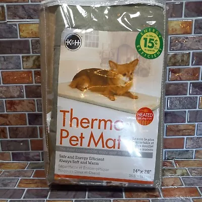 K&H Pet Products Thermo- Pet Mat Sage 14 ×28 ×0.5  KH4083 • $30