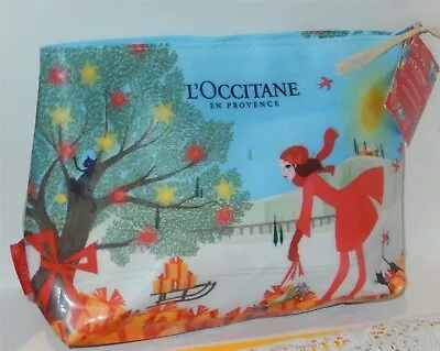 L'Occitane Cosmetic Toiletry Travel Pouch/Case Zippered (Woman Gifts Cats) NWT • $11.99