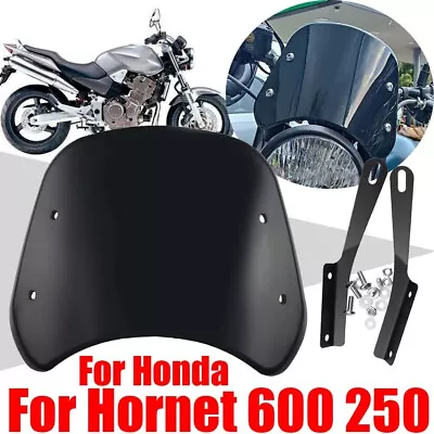 Accessories Retro Windscreen Windshield Wind Deflector For Homda Hornet CB 600 • $86.91