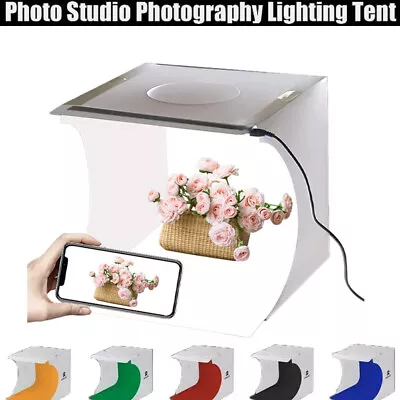 LED Light Room Photo Studio Photography Lighting Tent Kit Backdrop Cube Mini Box • $9.76