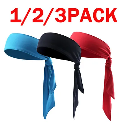 Head Tie Sports Headband Tennis & Ninja Bandana Athletic Sweatband For Men Women • $6.99