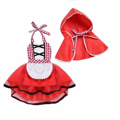 2PCS Newborn Baby Girl Outfit  Photo Photography Prop Dress Cape Costume • £13.87