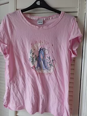 Ladies Disney Eeyore Pyjama Top  -  Size; 12/14 • £2