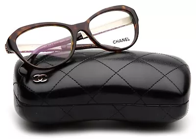 NEW CHANEL 3298-B C.714 Havana EYEGLASSES GLASSES FRAME 53-17-140 B38mm Italy • $665.99