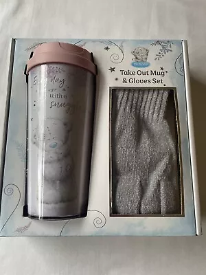 'Me To You' TATTY TEDDY Take Out Mug & Grey Gloves - GIFT SET - BNWT • £5.99