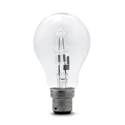 £15.95 • Buy GE Branded Halogen Light Bulbs GLS BC B22 42W = 60W Dimmable Energy Saving Lamps