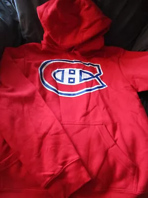 New Fanatics Nhl Montreal Canadiens Stanley Cup Hockey Hooded Sweatshirt Red Lg • $26.09