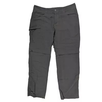 Mountain Hardwear Pants Men's 36x32 Gray Mesa Convertible Vented Hiking Zip Off • $19.95