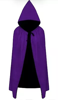 Kids Velvet Cloak Cape With Hooded For Halloween Christmas Large • $9.99