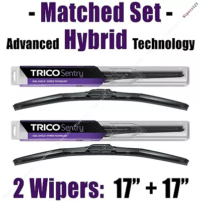 Matched Set Of 2 Hybrid Wipers 17 +17  Trico Sentry Wiper Blades - 32-170 32-170 • $22.46