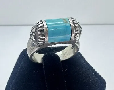 Sterling Silver Size 7 Turquoise Vintage Ring • $40