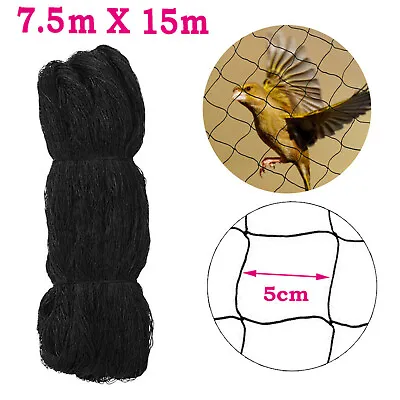 £12 • Buy 25*50ft Garden Anti Bird Netting Net Strong Pigeon Chicken Protection Mesh 50mm