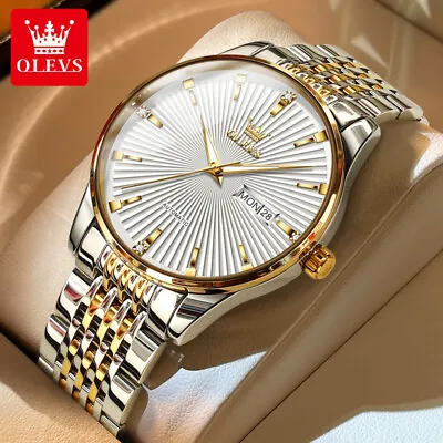 OLEVS Brand Men Automatic Watch Luxury Luminous Waterproof Mechanical Watches • $69.99