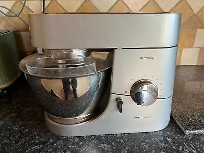 Silver Kenwood Chef Titanium KM010 Working • £125