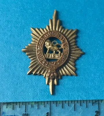 Worcestershire Regiment FIRM Honi Soit Qui Mal Y Pense Cap Badge Vintage Origina • £6