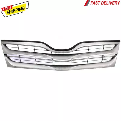 New For TOYOTA VENZA Utility Front Grille Silver Black Fits 2013-2016 TO1200359 • $116.51