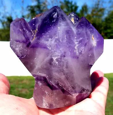 Spunky AMETHYST Quartz Elestial PHANTOM Crystal With Multi Points For Sale • $225