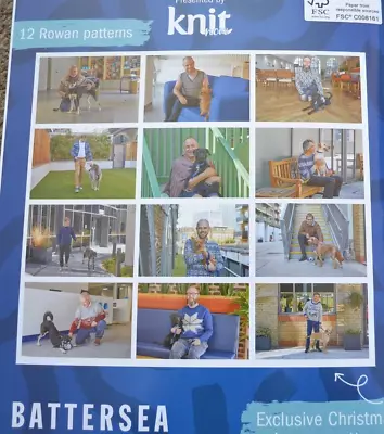 Battersea Dogs Calendar 2023 With 12 Rowan Knitting Patterns Sweaters For Men • £0.99