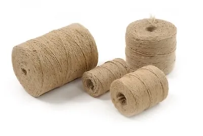 Craft Jute Shabby String 12m-1000M Metre Natural Brown Rustic Twine Shank  3ply • £1.39
