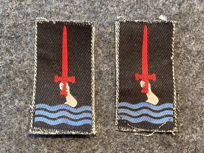 £24.99 • Buy Original Pair Of British WW2 77th Infantry Division Printed Sign/Patch