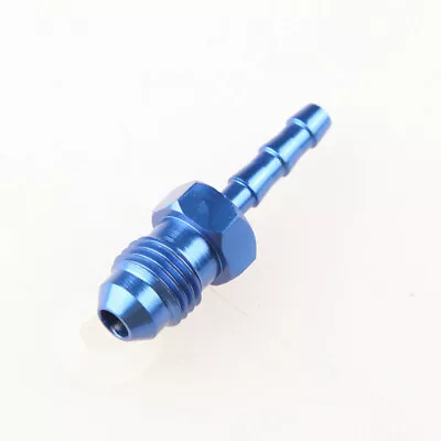Brand New 4AN AN-4 To 4mm Barb Straight Fitting Adapter Fuel Line Aluminum Blue • $4.99