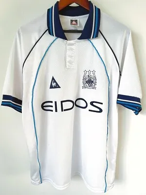 1999-2000 Manchester City Away Shirt - Large - Le Coq Sportif • $190