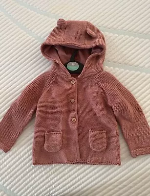 Baby Girl 3-6 Months Dusty Pink Coat Tu Bnwt • £2.50