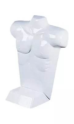 4 Molded Man's Shirt T Form Countertop Fits S-L Male Mannequin White Hollow Back • $69.95