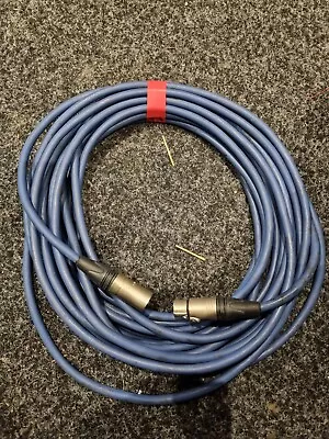 Speaker Cable 12mtr  Male XLR To Female Klotz Professional Cable Flexible • £30