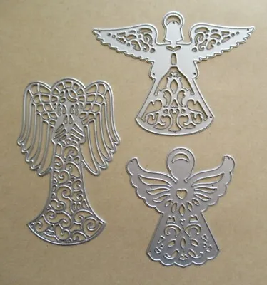 3 Types Christmas Angel Metal Die Cutters • £3.79
