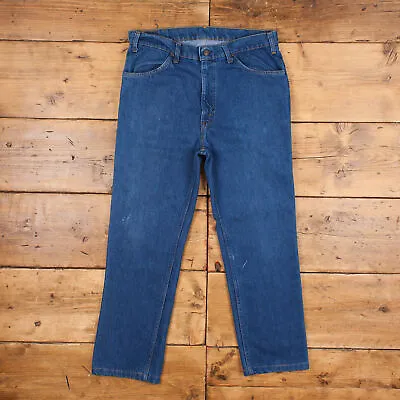 Vintage Levis 519 Jeans 34 X 28 Talon Zipper USA Made 70s Medium Wash Straight • £104.99