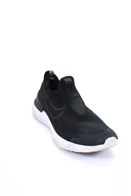 Nike Men's Round Toe Slip-On Rubber Sole Walking Sneakers Black Size 9 • $34.99