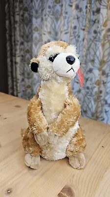 Plush Soft Toy Meerkat-Brown & Beige Size H 8in New With Tag • £8