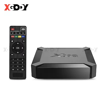 XGODY Quad Core WIFI Smart TV Box Android 10.0 4K HD 2+16GB Media Player 2023 UK • £23.58